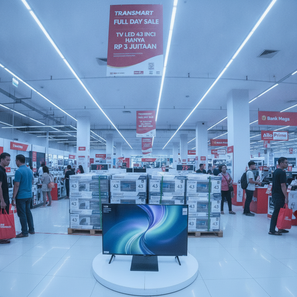 Transmart Full Day Sale: TV LED 43 Inci Hanya Rp 3 Jutaan