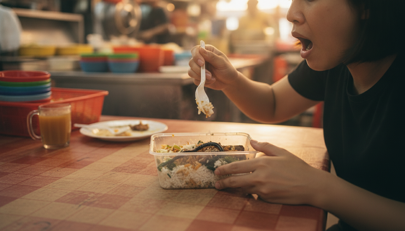 Pelanggan Temukan Kelabang 4 Cm di Nasi Campur, Berujung Mual dan Adu Mulut