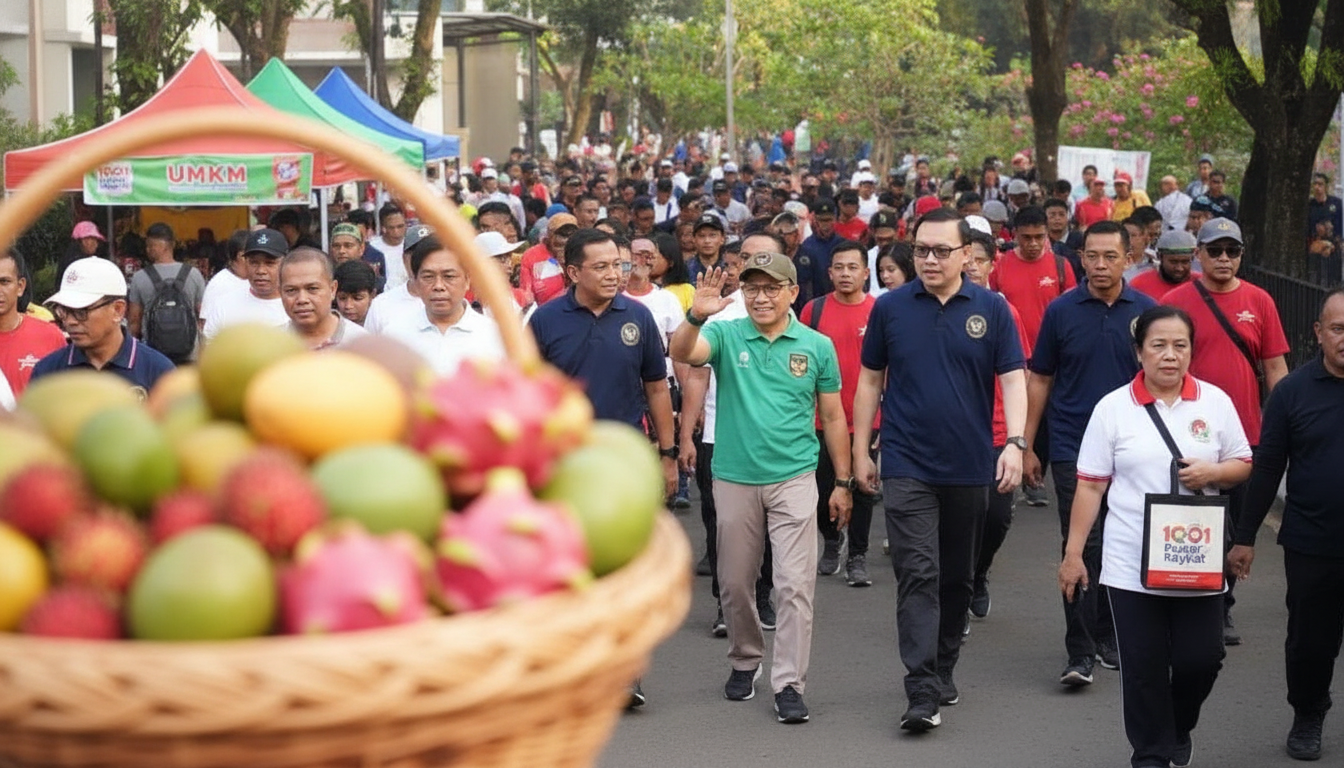 Menko PM dan Dirut BPJS Kesehatan Serukan Gaya Hidup Sehat untuk Dorong Ekonomi